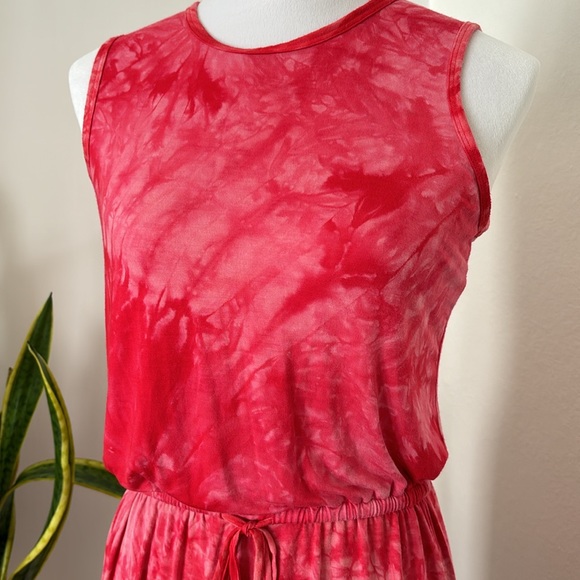 CALVIN KLEIN Tie-Dye Drawstring Dress size 4 - Picture 2 of 7